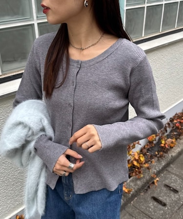 2WAYアンチピリングニットカーデ