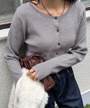 2WAYアンチピリングニットカーデ