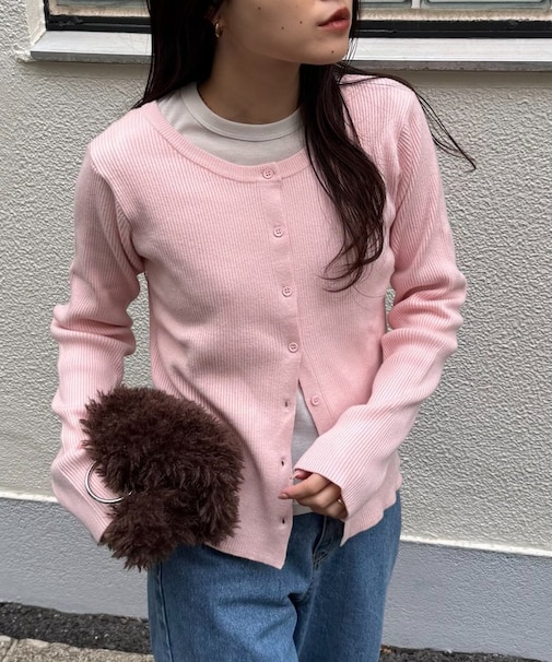 2WAYアンチピリングニットカーデ