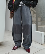 【etsinta/エシンタ】リメイクフリースカーブパンツ