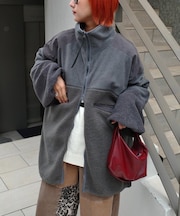 【etsinta/エシンタ】リメイクフリースオーバージャケット