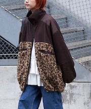 【etsinta/エシンタ】リメイクフリースオーバージャケット