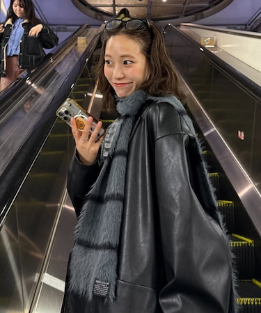 シャギーボーダーマフラー