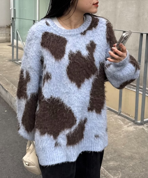 主役級】ニュアンス柄シャギーニット｜チャオパニックティピーの通販