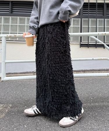 フェザーフリンジナロースカート