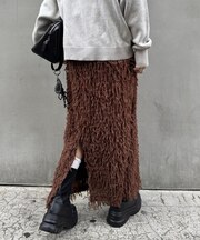 フェザーフリンジナロースカート