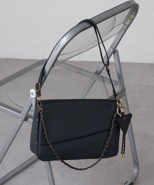 ミラーチャーム付きアソート素材フラップチェーンBAG｜チャオパニック