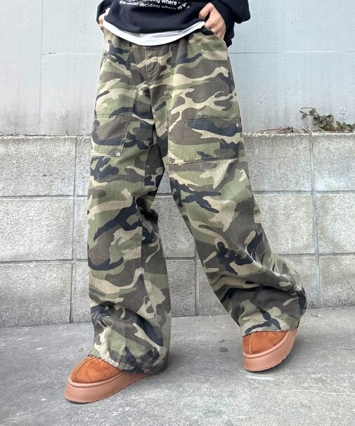 【UNISEX】アソート柄ブッシュパンツ