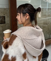 フード付きスカーフマフラー