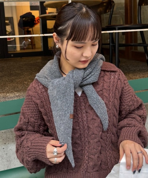 フード付きスカーフマフラー｜チャオパニックティピーの通販｜&mall