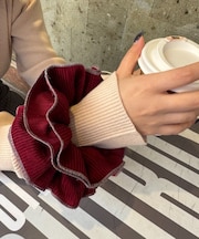 lilコーデュロイボリュームシュシュ