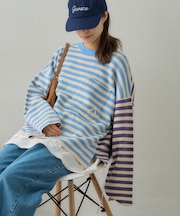 【GEVACO】ショートボーダーニットプルオーバー