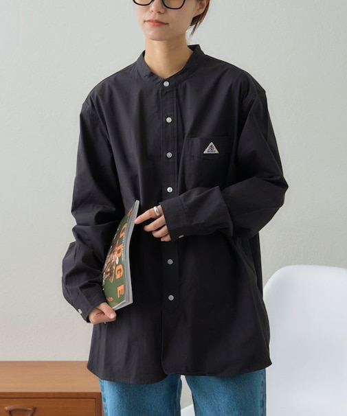 【GEVACO】起毛バンドカラーシャツ