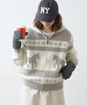 【GEVACO】カウチンフーディニットカーディガン