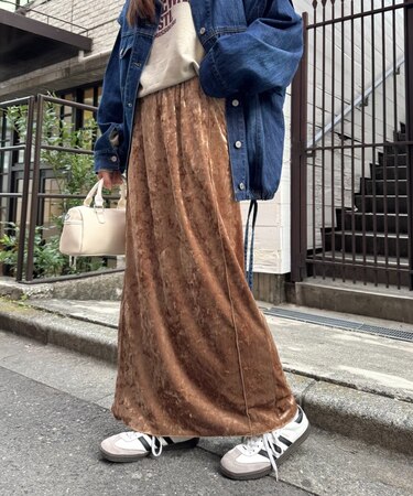 クラッシュベロアメロウ切替スカート