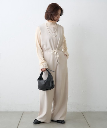 ≪オケージョン対応≫シアーリブTEE付きオールインワン