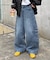【UNISEX】バルーンカーブカーゴデニムパンツ