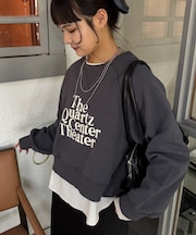 【ツブシャリ!】ドライタッチネップロゴスウェット