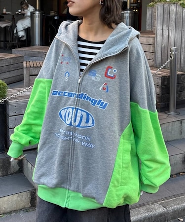 【SOUNDS GOOOOD】パイル切り替えパーカー