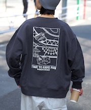 DOGS刺繍ロゴプリントスウェット