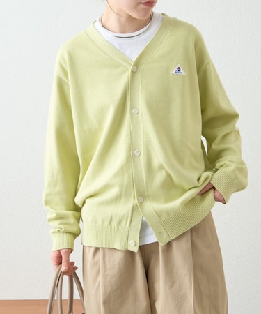 【GEVACO】コットンVネックカーディガン