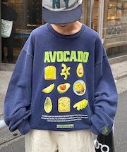 【SOUNDS GOOOOD】ベジタブルプリントパウダー加工スウェット