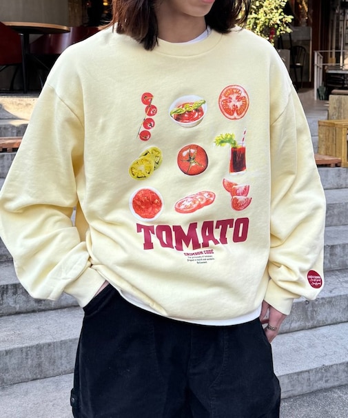 【SOUNDS GOOOOD】ベジタブルプリントパウダー加工スウェット