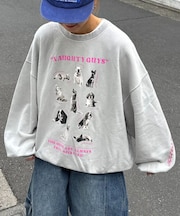 【SOUNDS GOOOOD】DOGプリント刺繍ヴィンテージスウェット