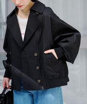 【2WAY】ZIP切替トレンチコート