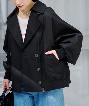 【2WAY】ZIP切替トレンチコート