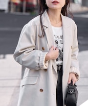 袖折り返しオーバーサイズテーラージャケット