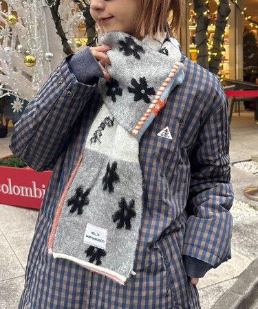 HELLO.SANFRANCISCOパッチワークマフラー