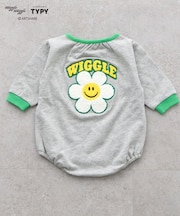【KIDS】【wigglewiggle】BABYスウェットロンパース