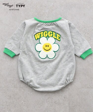 【KIDS】【wigglewiggle】BABYスウェットロンパース