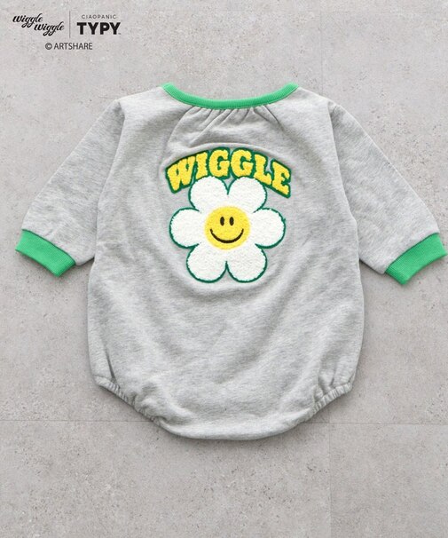 【KIDS】【wigglewiggle】BABYスウェットロンパース