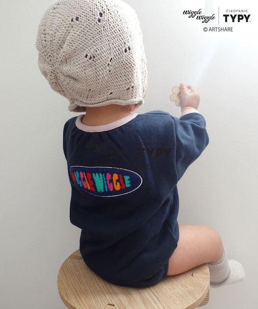 【KIDS】【wigglewiggle】BABYスウェットロンパース