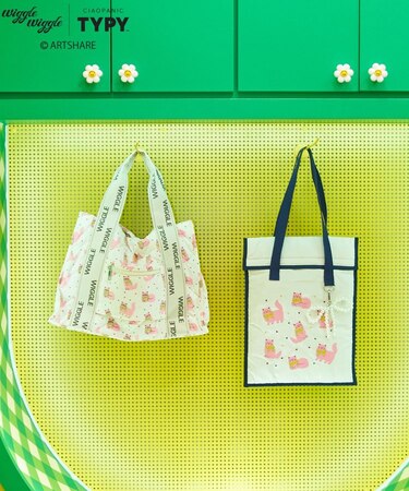 【wiggle wiggle】フラップ縦型トートバッグ/PCケース