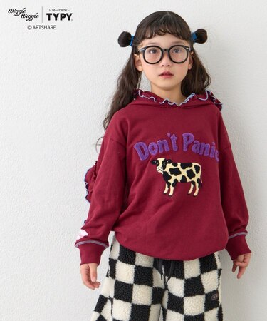 【KIDS】【wigglewiggle】】アソート柄メロウフーディー