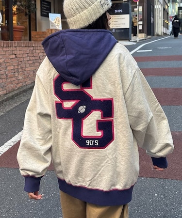 【SOUNDS GOOOOD】サガラ刺繍パーカー