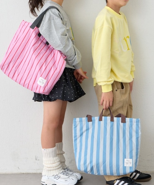 【KIDS】≪セレモニーフェア対象≫ストライプ柄レッスンBAG