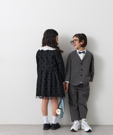 【KIDS】【フォーマル・セレモニー】洗えるジャケットパンツセット