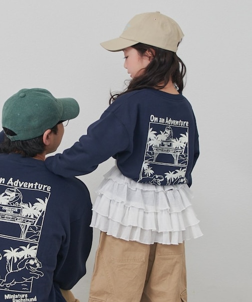 【KIDS】DOG刺繍スウェット/WEB限定カラーあり