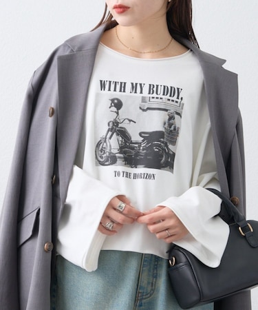 ふんわりタッチアソートワイドスリーブTee