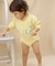 【BABY】ミニ裏毛かすれカラーロゴロンパース