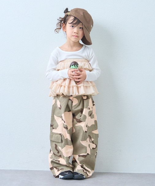 【KIDS】カーゴカーブパンツ/デニム/チノ/迷彩柄
