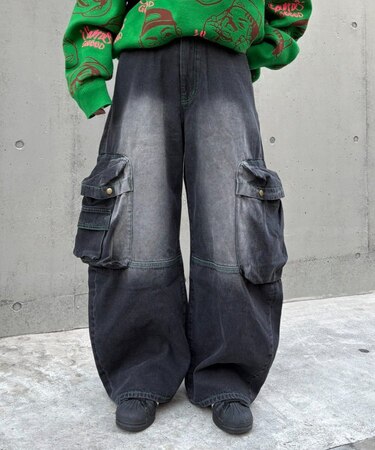 【SOUNDS GOOOOD】立体ポケットバレルデニム