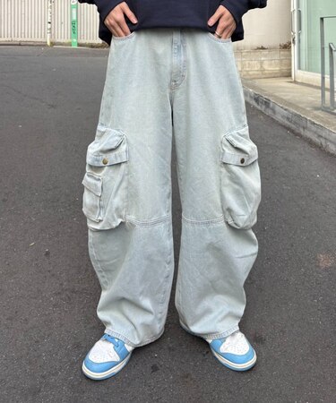 【SOUNDS GOOOOD】立体ポケットバレルデニム