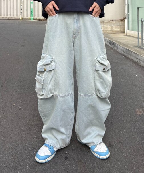 【SOUNDS GOOOOD】立体ポケットバレルデニム