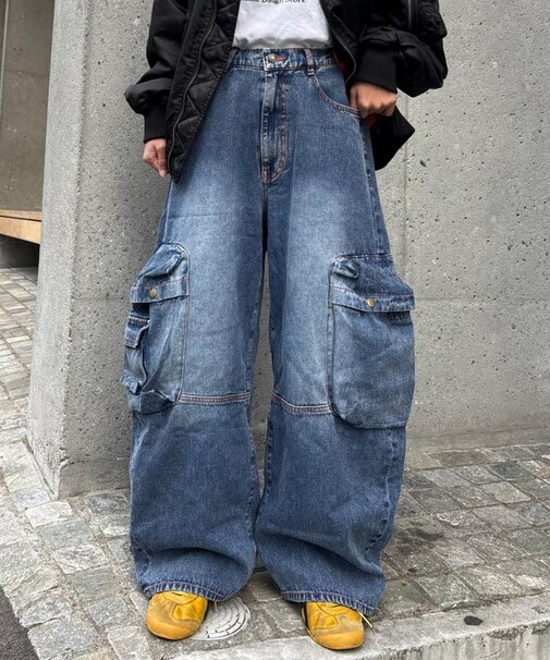 【SOUNDS GOOOOD】立体ポケットバレルデニム