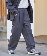 【molmol】ドライバーズワイドパンツ/ミノテックリップ